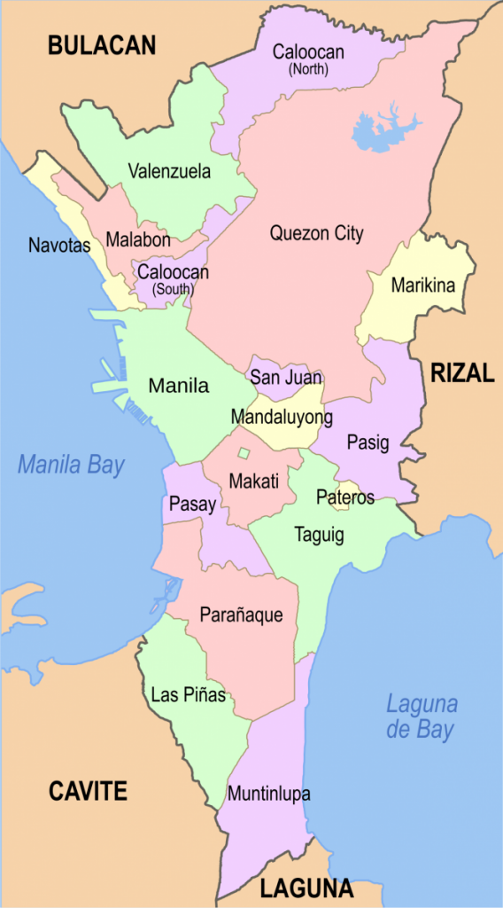마닐라 지도